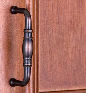 Antique bronze cabinet door pull
