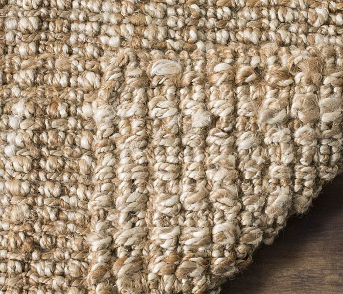 Natural fiber rug made with sisal