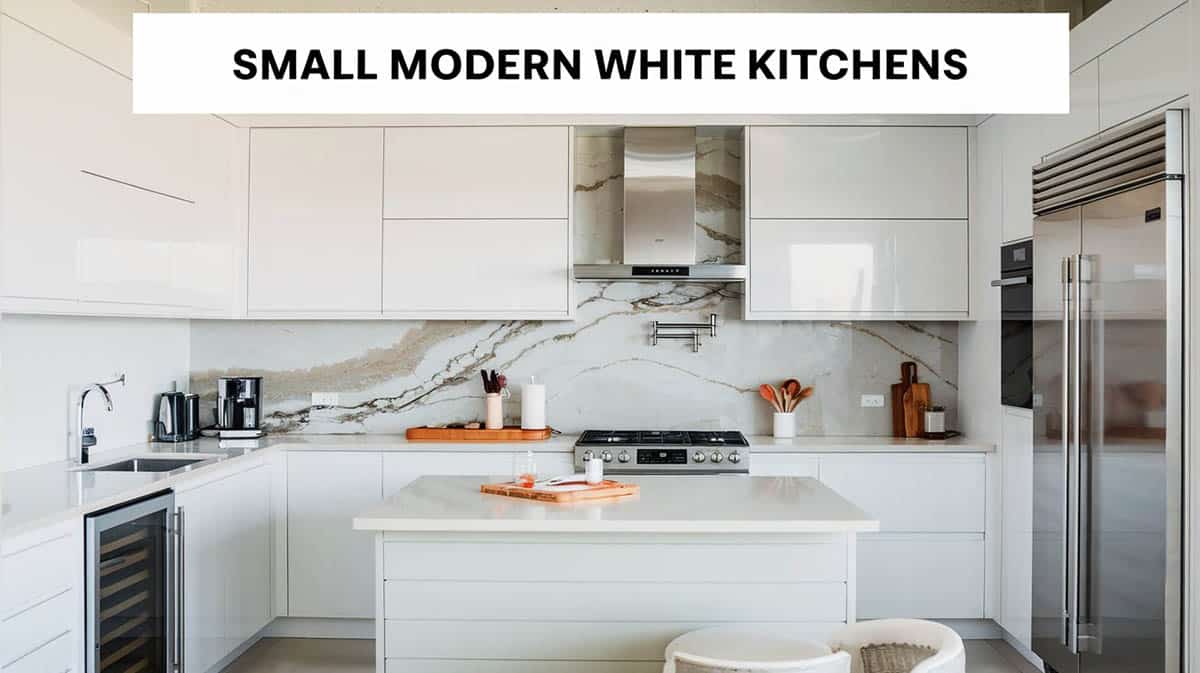Small Modern White Kitchens
