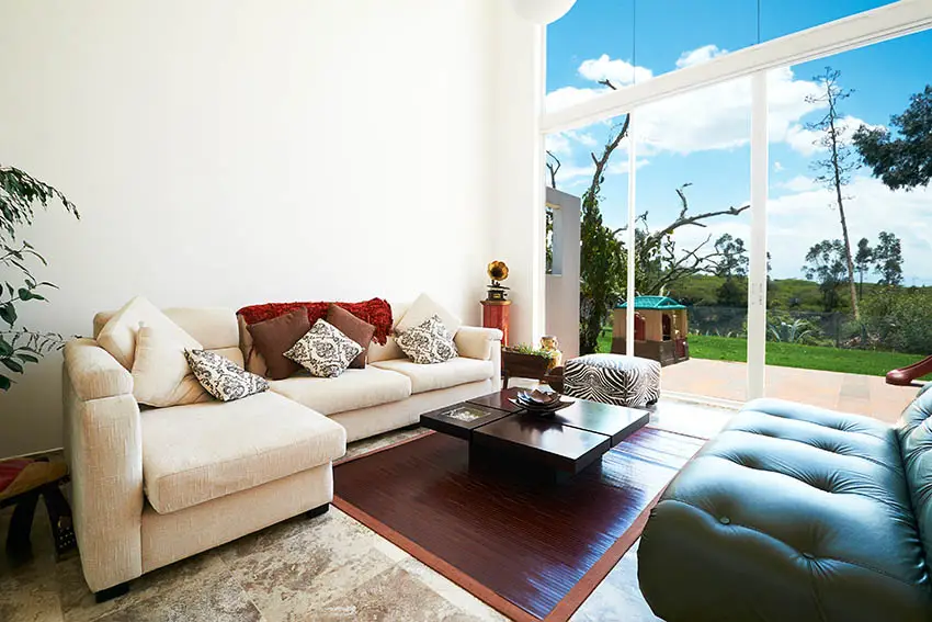 Living room with outdoor access to patio 
