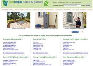Cost helper home and garden calculator