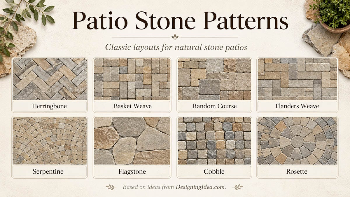 Patio stone patterns