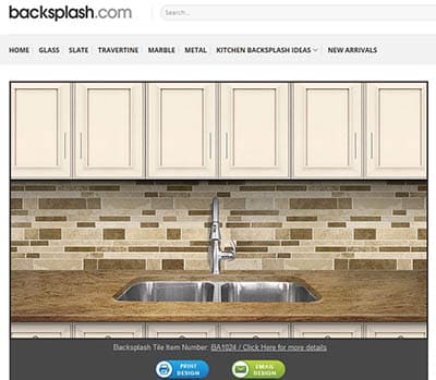 kitchen backsplash software design