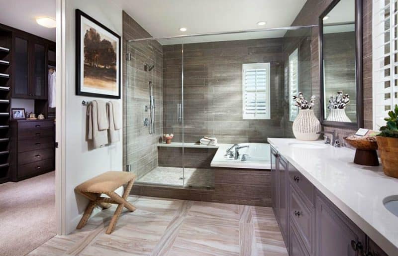 tub within a shower