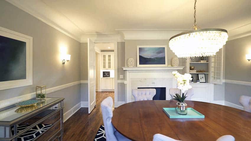 Virtual staging dining room