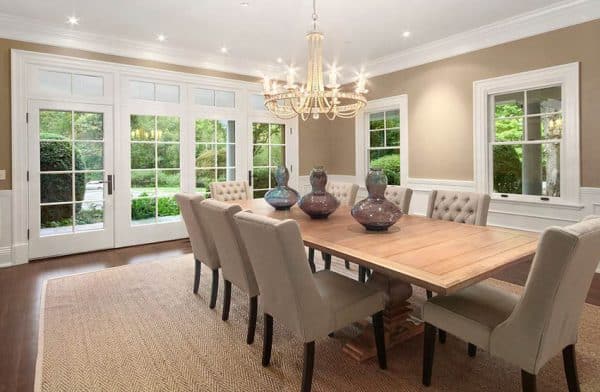 Beautiful Dining Rooms With French Doors Designing Idea