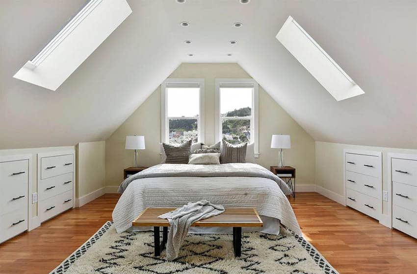 Modern Attic Bedroom  Attic  Bedroom  Ideas Beautiful Designs Designing Idea