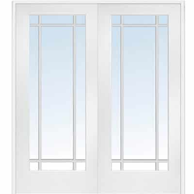 Glass french doors