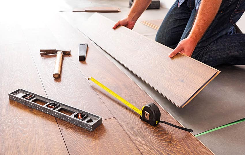 Installing wood flooring