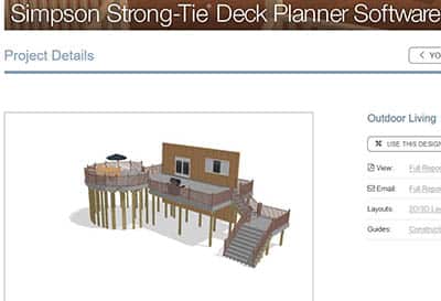 Simpson deck planning software