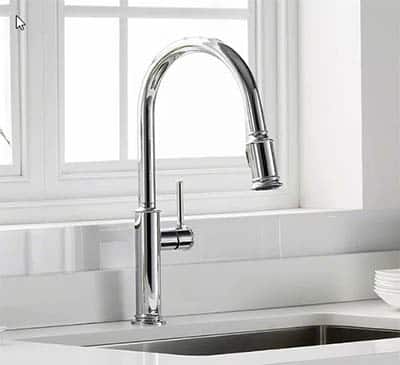 Stainless steel finish faucet