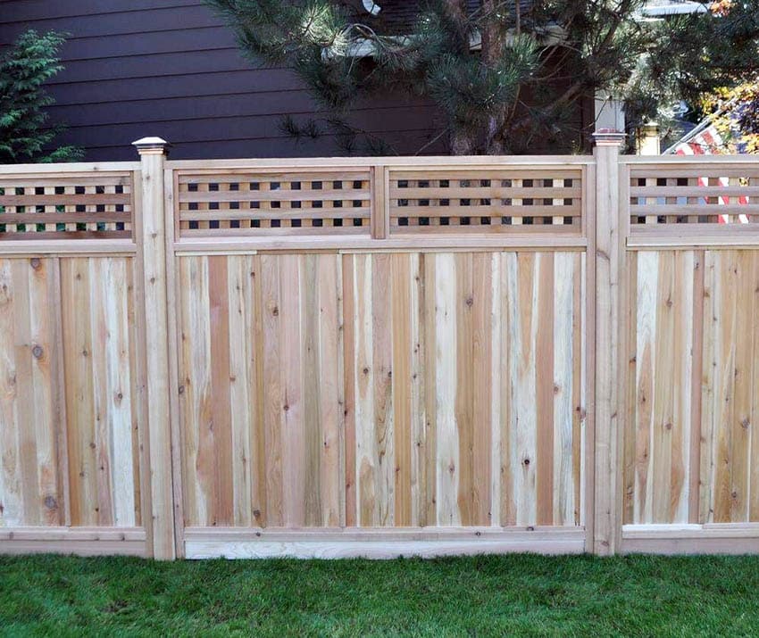 Wood privacy fence panels