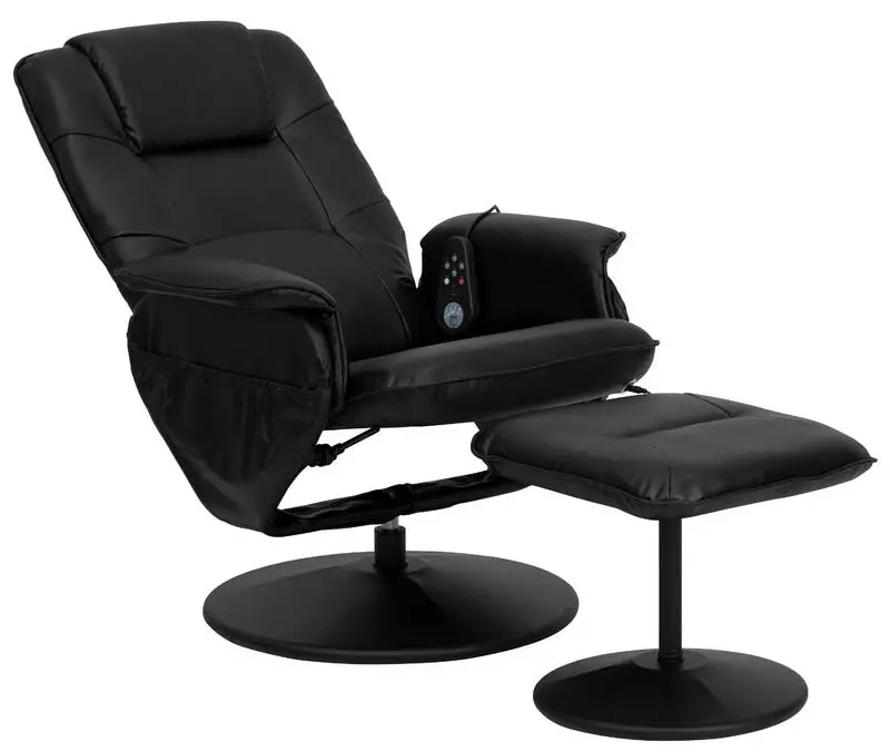 Stressless chair with ottoman and massage function