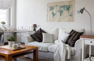 White loveseat 