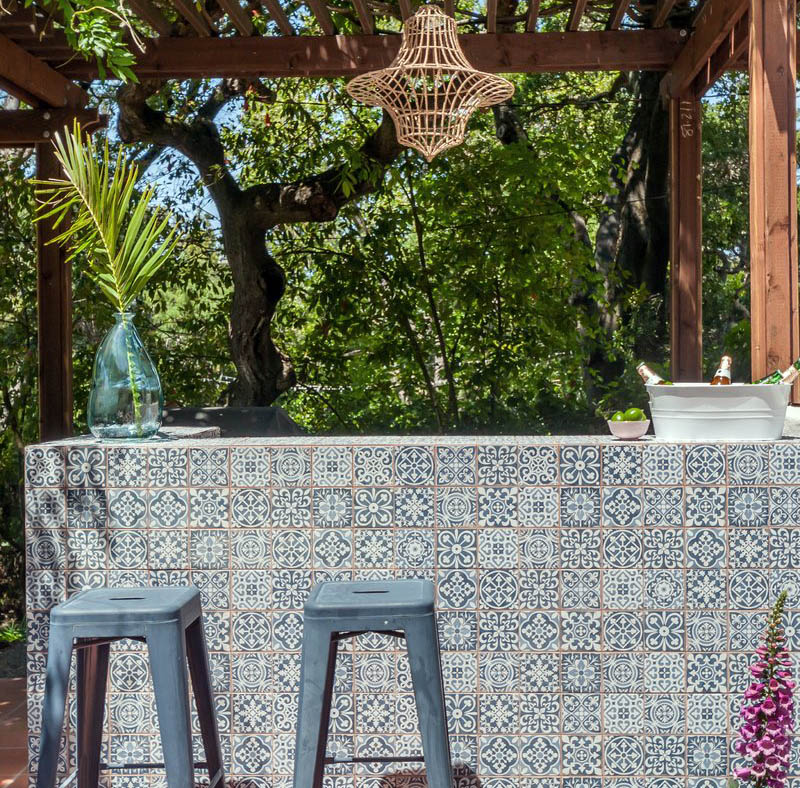Ceramic pattern tile for outdoor kitchen Ceramic pattern tile for outdoor kitchen