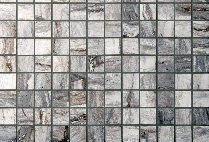 Square porcelain tile mosaic