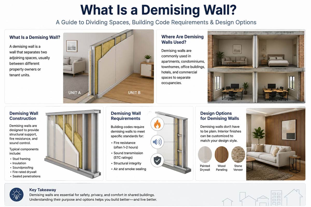 What is a demising wall