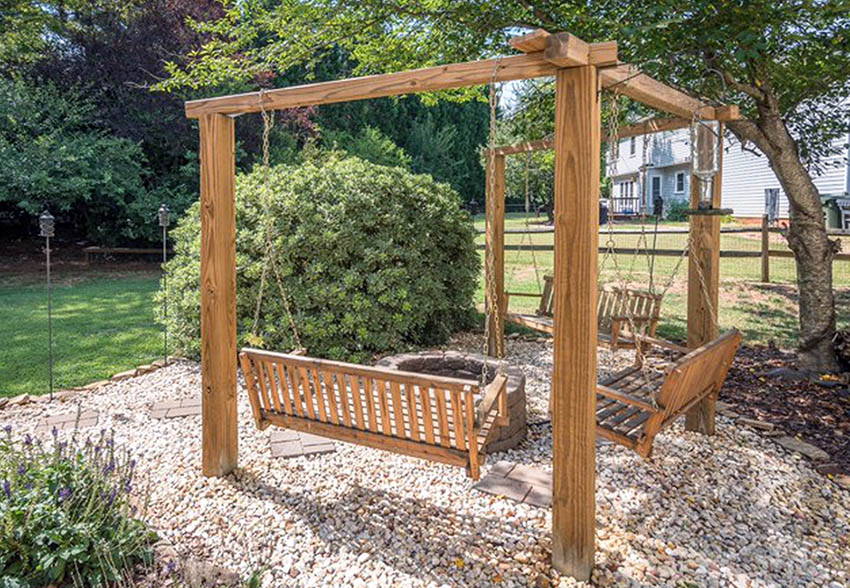 Canopy Swing Over Firepit | Decoration Cloth