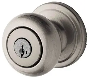 Keyed entry door knob