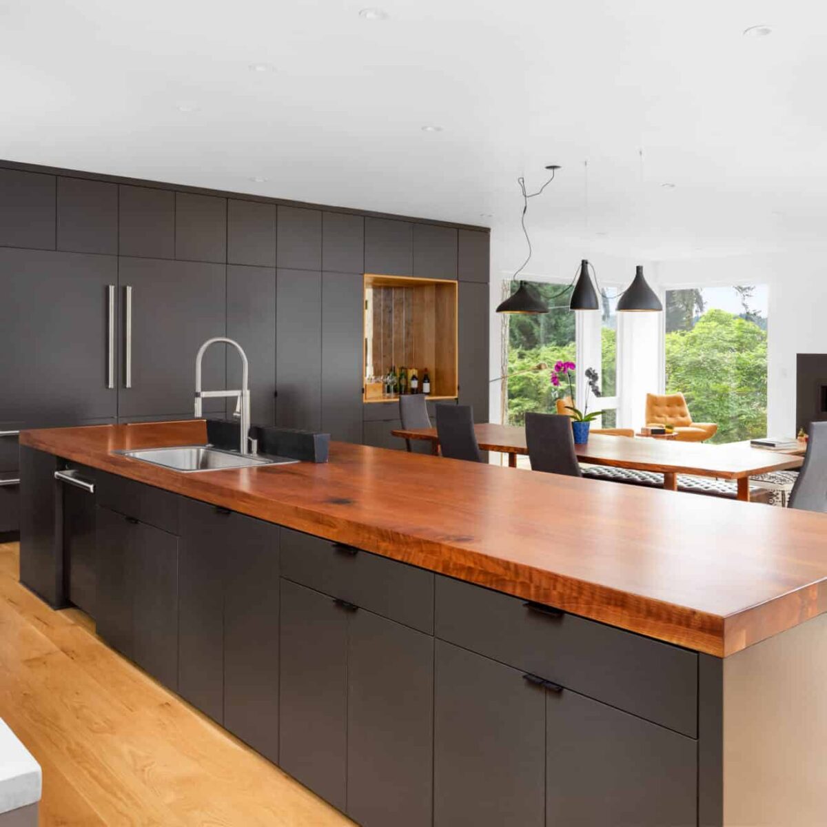 Beautiful Black Kitchen Cabinets Design Ideas   Designing Idea