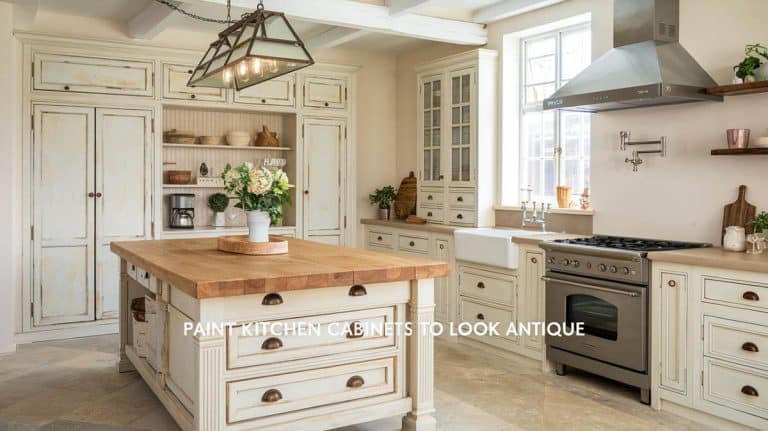 How to Paint Kitchen Cabinets to Look Antique