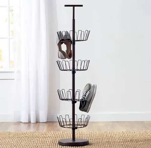Rotating rack with tree design