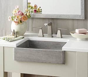 Bathroom concrete sink