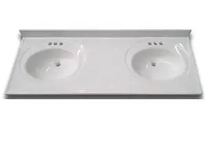 Bathroom double sink