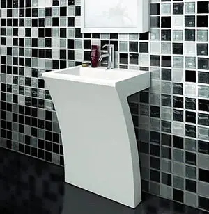 Bathroom with modern sink