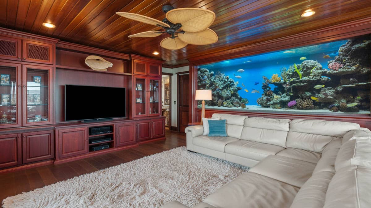 White interiors can easily be transformed into a more coastal-themed