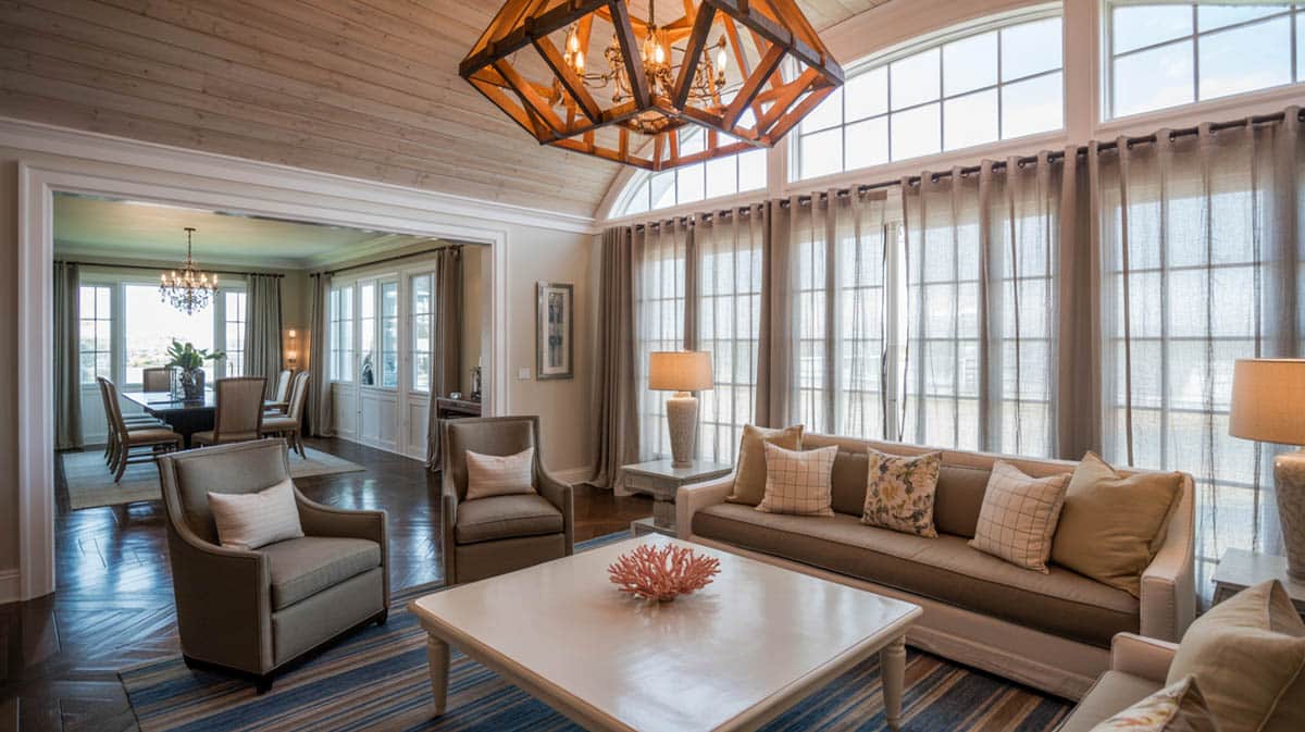 If your interiors are mainly white or neutral-colored, then transitioning