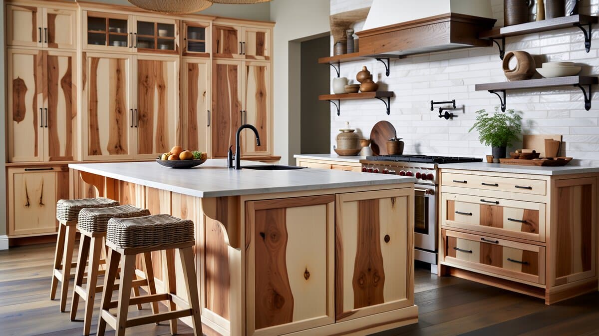 Rustic farmhouse style kitchen