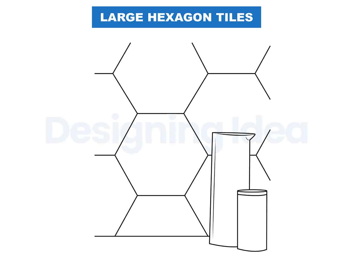 Large Hexagon shapes