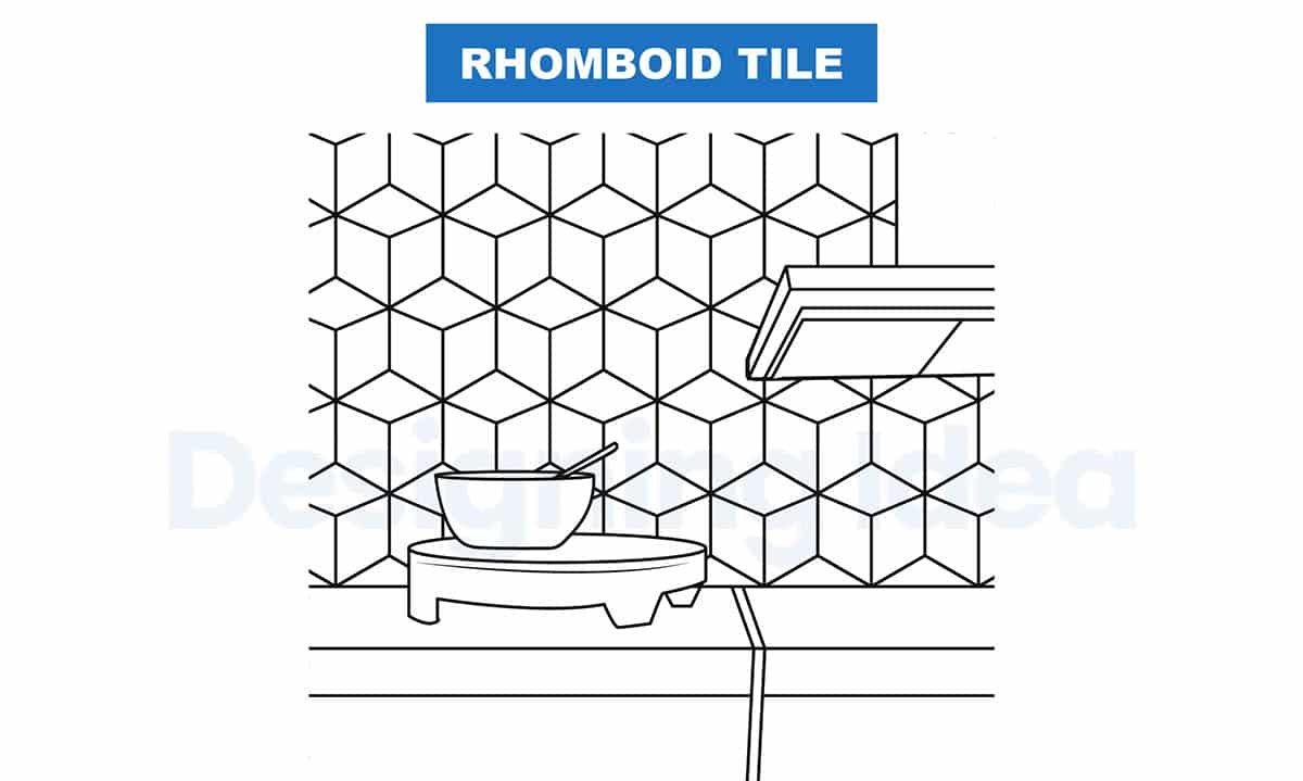 Rhomboid tile