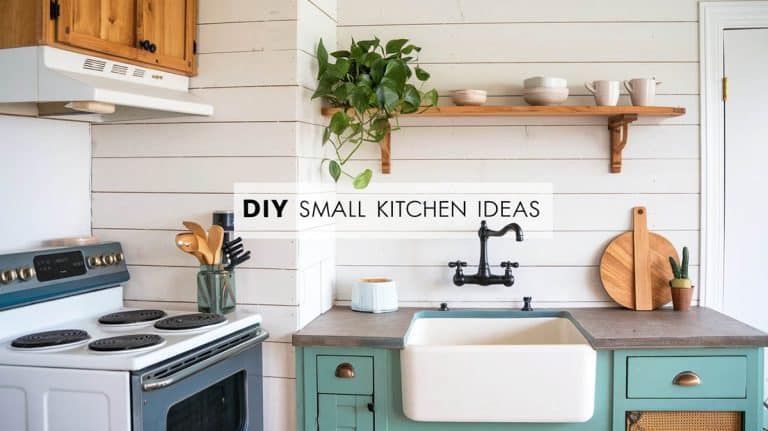 11 DIY Small Kitchen Ideas (Storage & Space Saving Tips)
