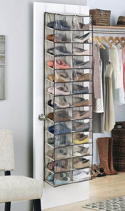 Behind the door shoe storage