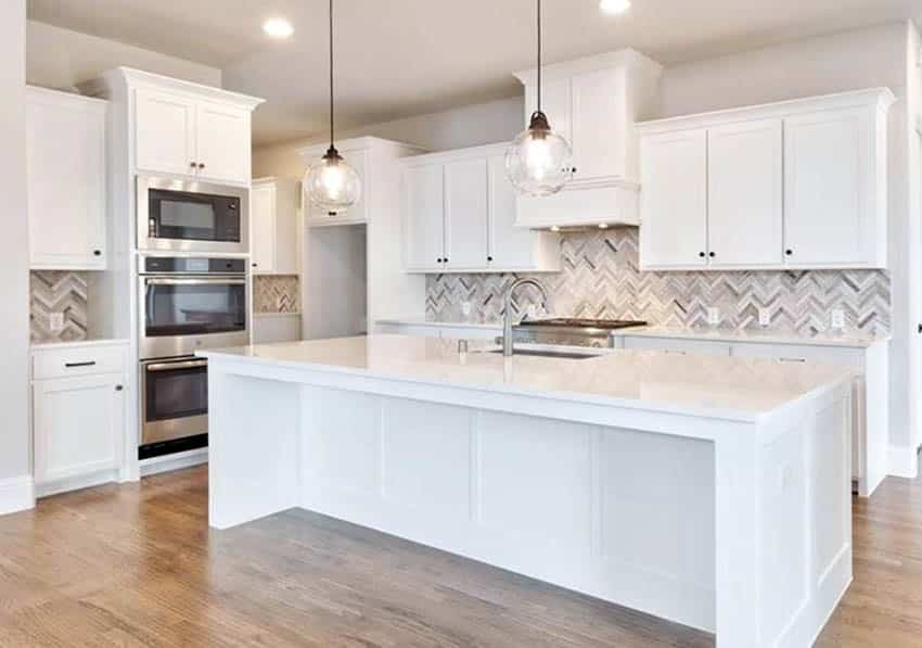 Kitchen with hardwood floor