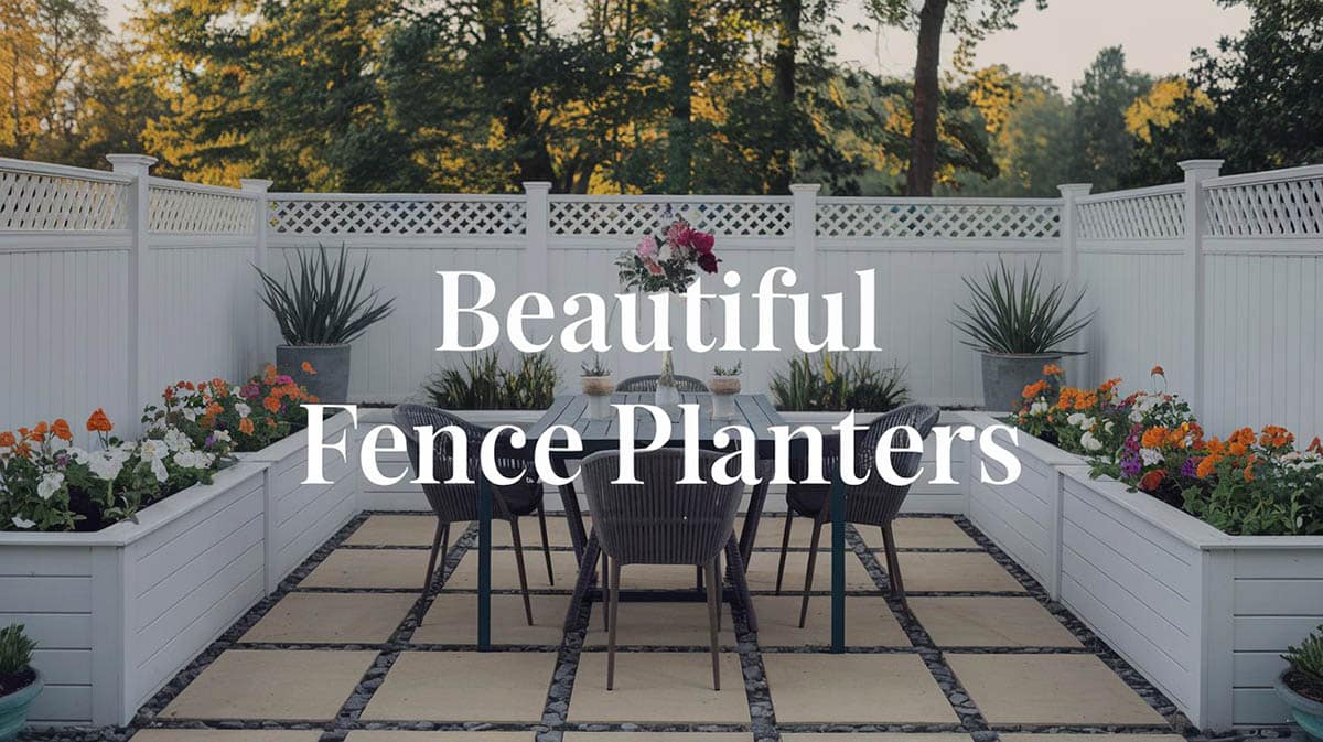 Beautiful Fence Planters