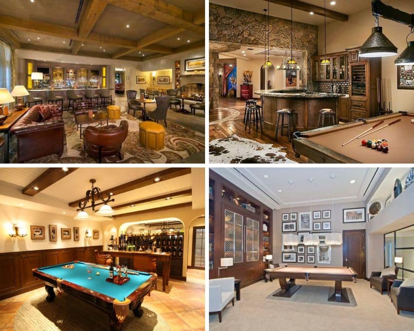 different design ideas for man caves