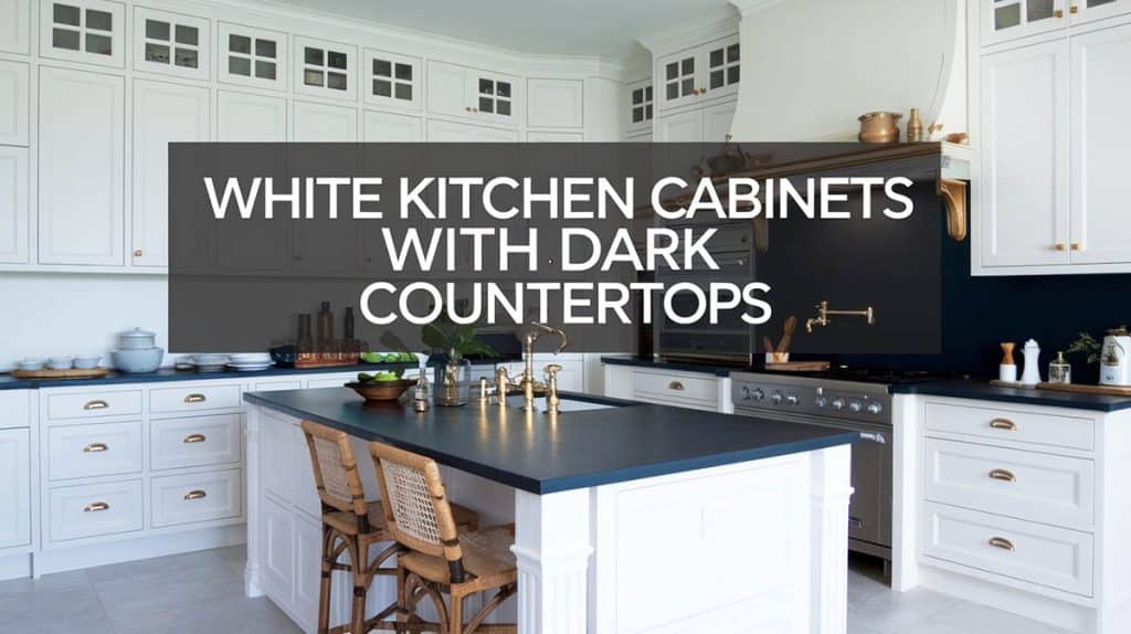 Designer Tips For White Kitchen Cabinets with Dark Countertops: 27 ...