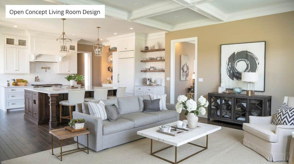 How To Design An Open Concept Living Room So It Looks Amazing