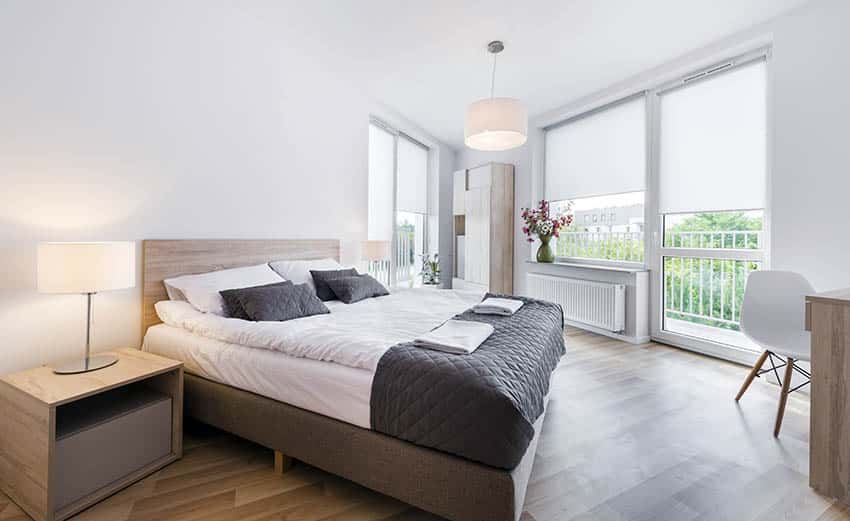 Scandinavian style bedroom design