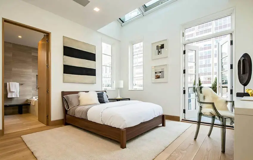 Urban modern bedroom with trendy decor
