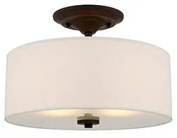 Light with fabric wrapping