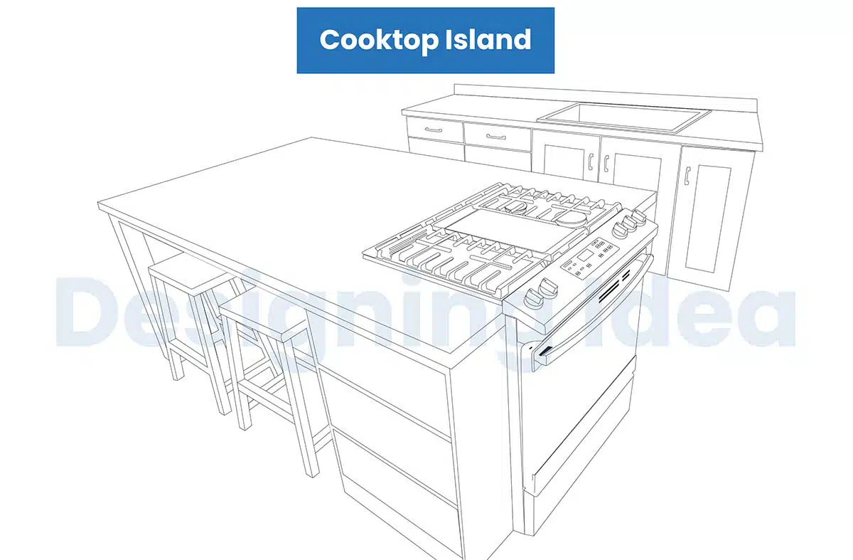 Cooktop island
