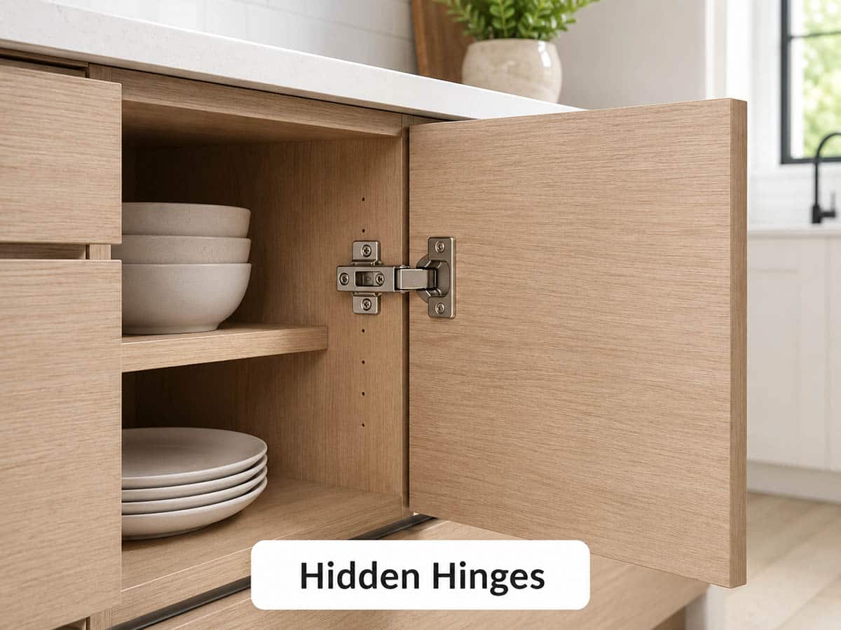 Hidden hinge
