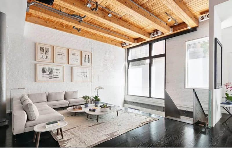 Exposed Brick Wall Living Room (Design Ideas)