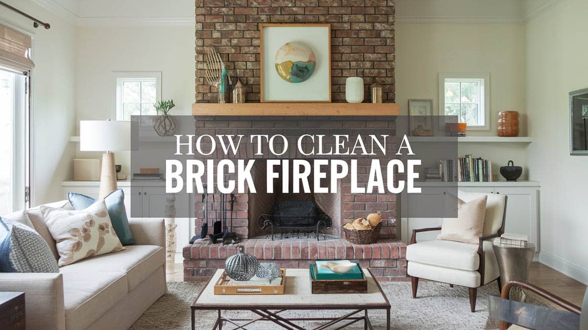 How to clean a brick fireplace