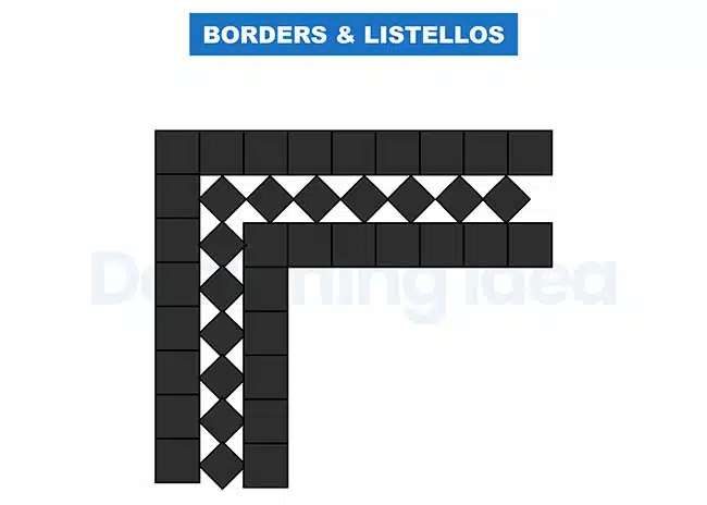 Borders and listellos