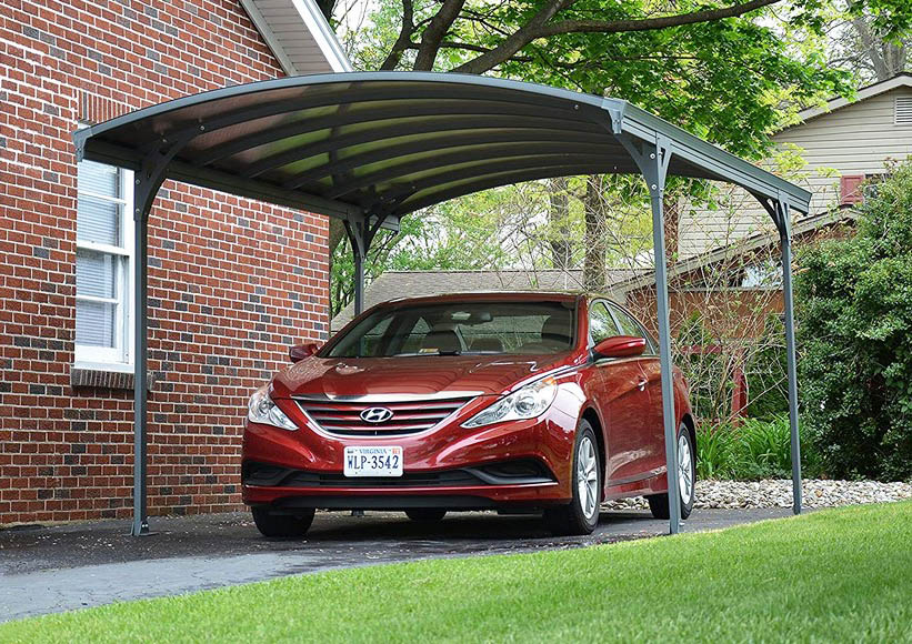 Portable carport cover for snow protection